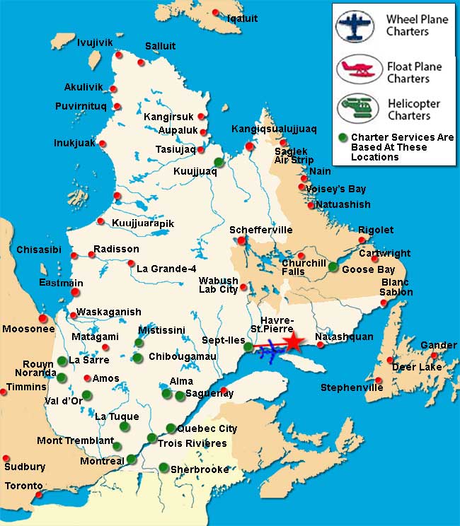 Sept Iles Charter Flights